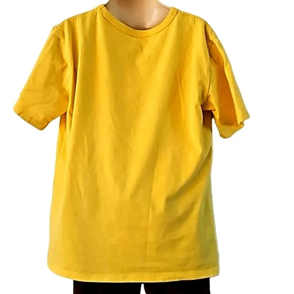 The Children Place Boys Yellow Dinosaur Graphic T-Shirt Size 8 Short Sleeve EUC